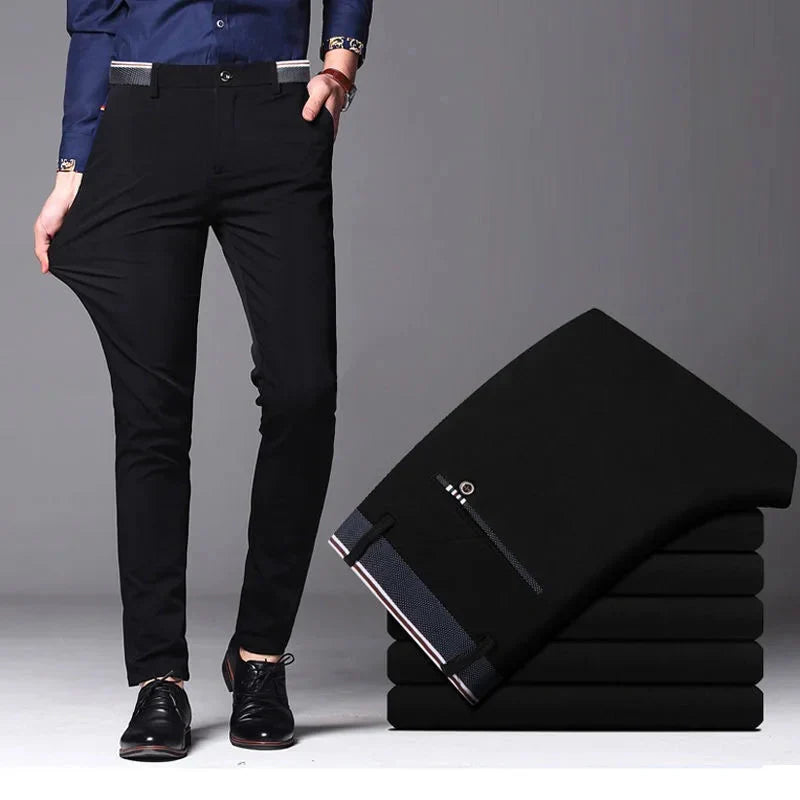 Calça Social Masculina Ultra-Stretch - Tecnologia Anti Amassado