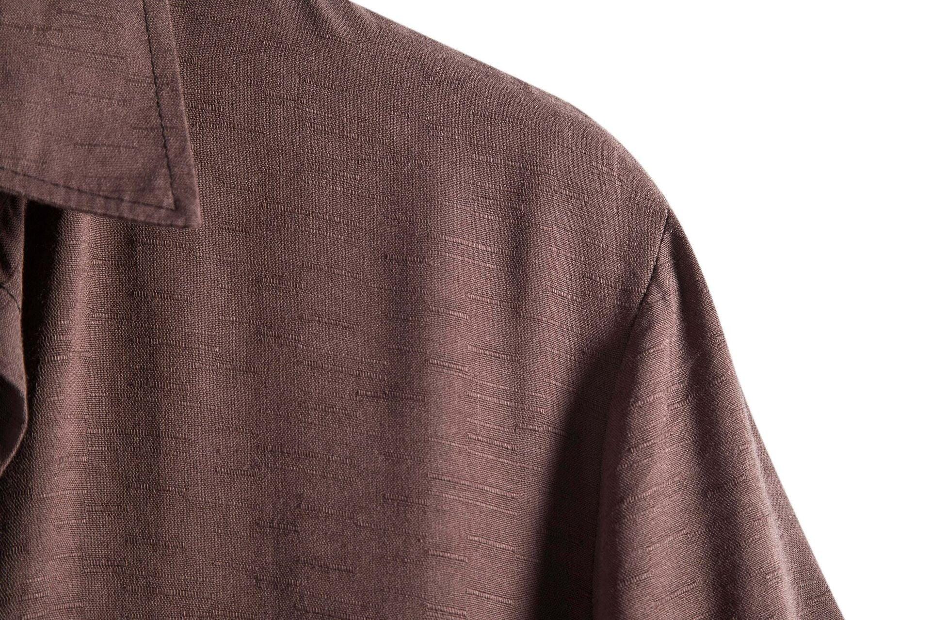 Camisa Manga Curta Lisa Hombre